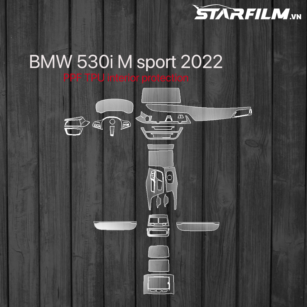 BMW 530i M sport 2022 PPF TPU nội thất chống xước tự hồi phục